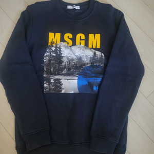 MSGM 기모 맨투맨 12y 네이비