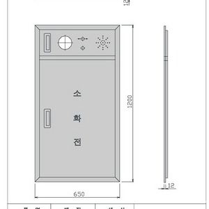 옥내 소화전 카바 (SUS304) 2개