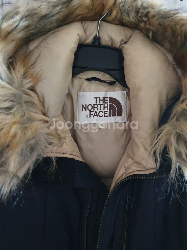 노스페이스 구스다운 숏패딩 XS 85 블랙 거위털 점퍼--2