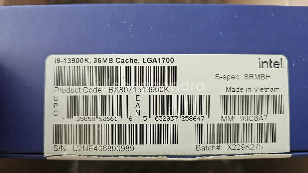 인텔 i9 13900K unlocked CPU 정품--1