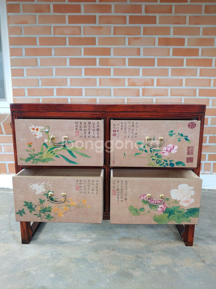 고가구 고서화4서랍장--1
