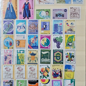 1960-70년대 기념우표 86장