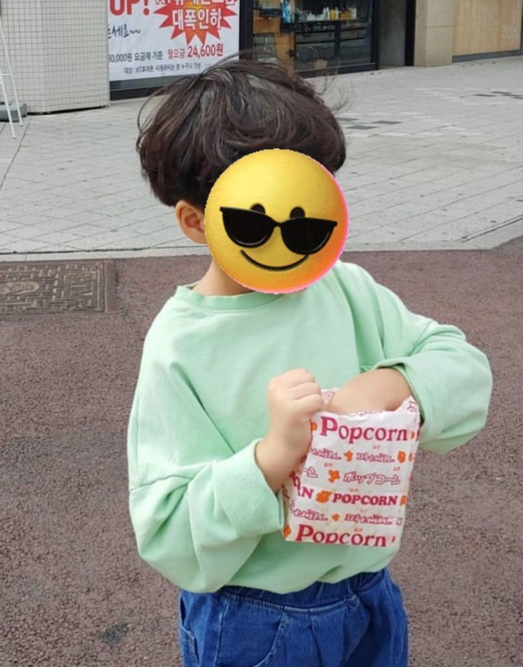 밀크그린 아동맨투맨 이미지