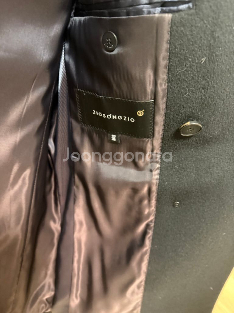 지오송지오 ZIO SONGZIO 코트 블랙 검정 95--2