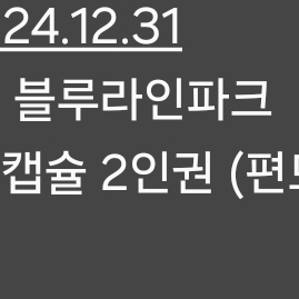 해운대 블루 라인파크 캡슐 2인 티켓