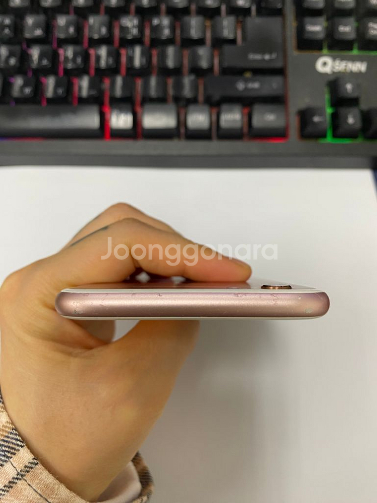 아이폰6S 로즈골드 액정SS급 64GB 배터리100%--3