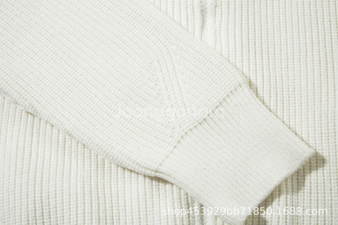 크로스보더 유럽 아메리칸 스톤 남녀공용 후드 니트--8