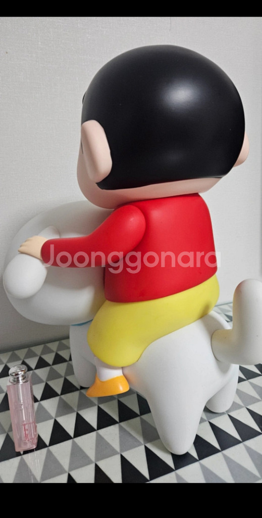 짱구 대형 피규어 흰둥이 탄 짱구 짱구 고개돌릴수있어요--4