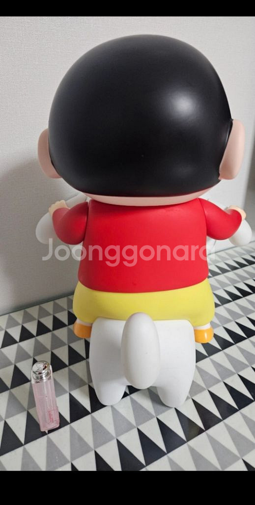 짱구 대형 피규어 흰둥이 탄 짱구 짱구 고개돌릴수있어요--5