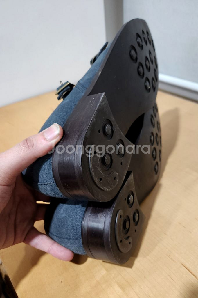 로맨틱무브 / 더블몽크스트랩 네이비 스웨이드 / 260--3