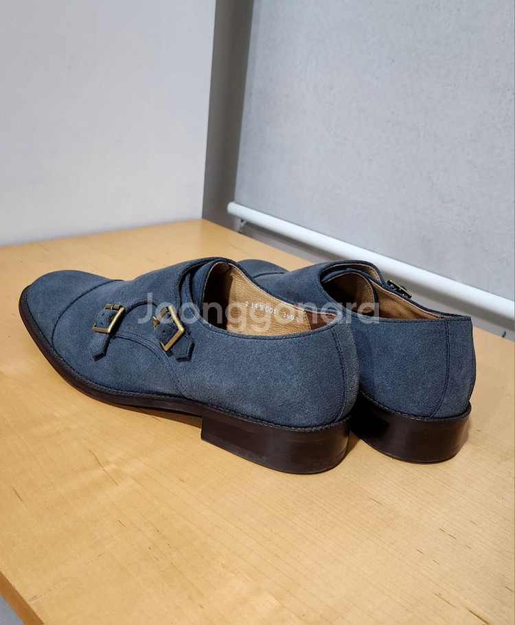 로맨틱무브 / 더블몽크스트랩 네이비 스웨이드 / 260--1