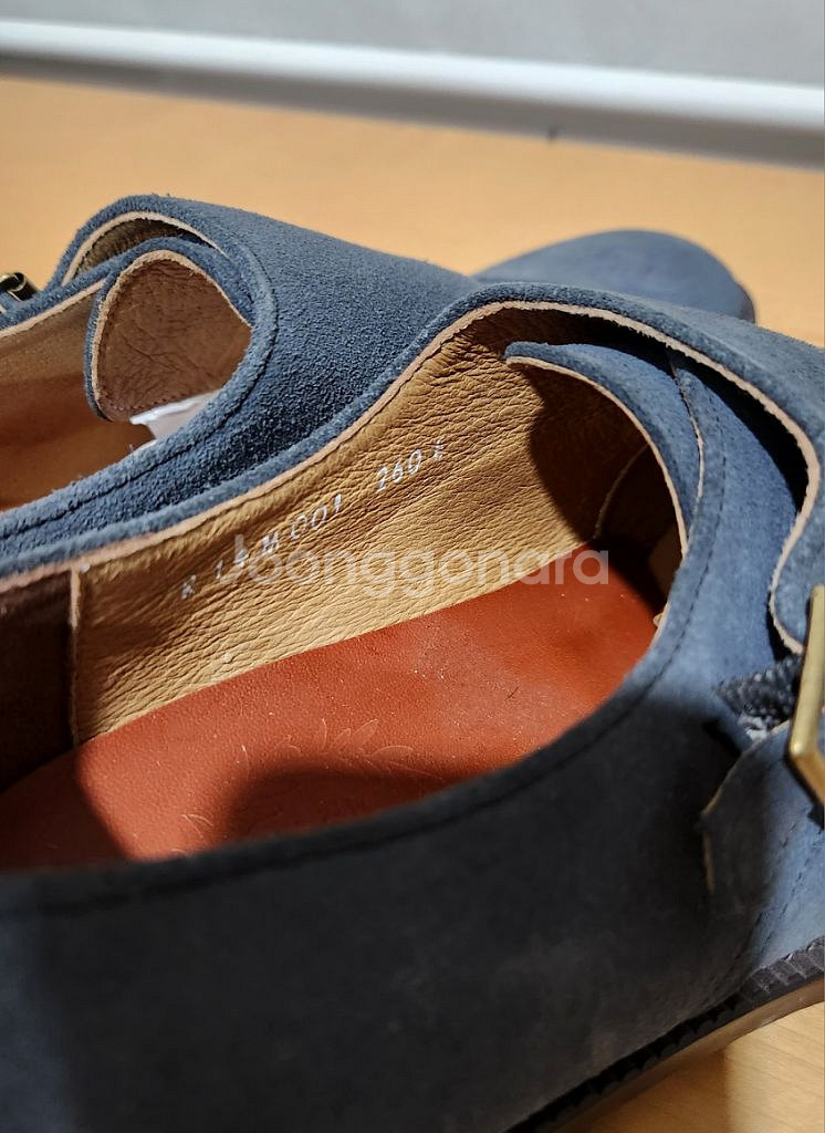 로맨틱무브 / 더블몽크스트랩 네이비 스웨이드 / 260--4