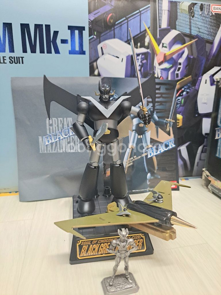 추억의 반다이 블랙 그레이트 마징가 20cm pg건담아--5