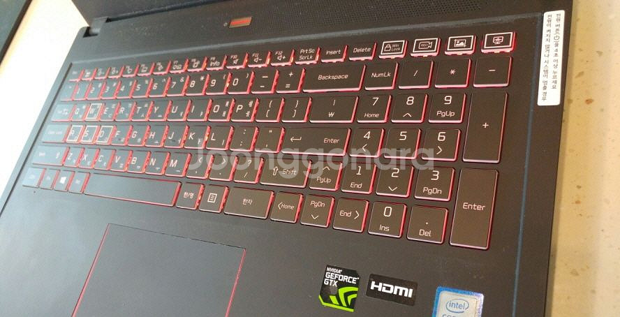 LG i7 블랙 고성능 게이밍 노트북/램32G,1060--3