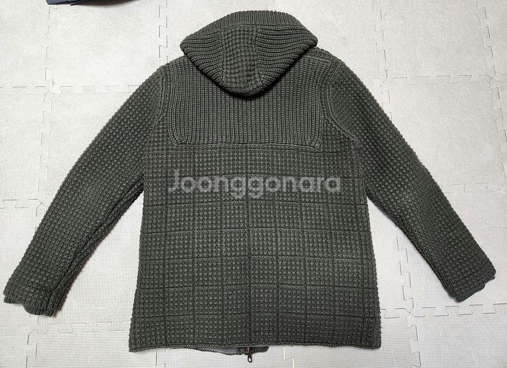 BARK 바크 이태리 헤비울 니트패딩 더플코트 L--3