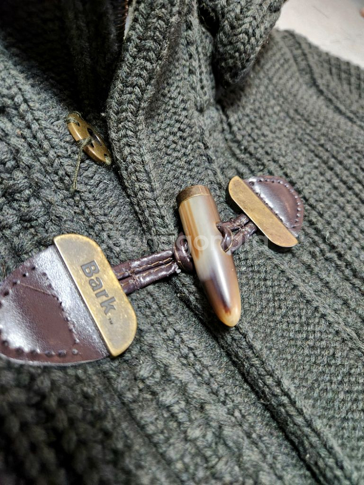 BARK 바크 이태리 헤비울 니트패딩 더플코트 L--5