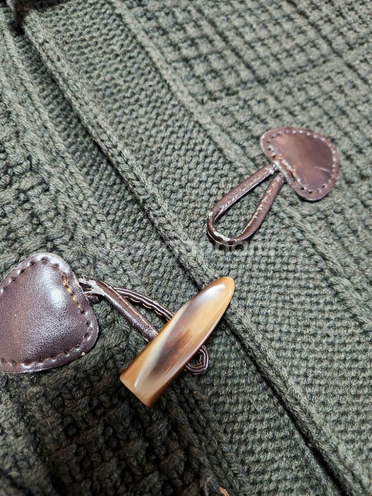 BARK 바크 이태리 헤비울 니트패딩 더플코트 L--6