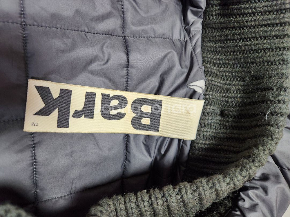 BARK 바크 이태리 헤비울 니트패딩 더플코트 L--8