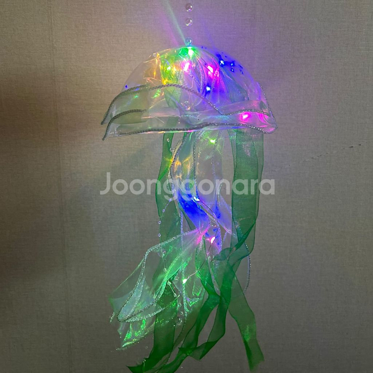 해파리 무드등 조명 아이방 인테리어 파티 감성램프 연두--2