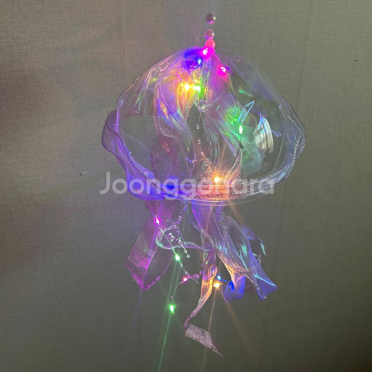해파리 무드등 조명 아이방 인테리어 파티 감성램프 보라--3
