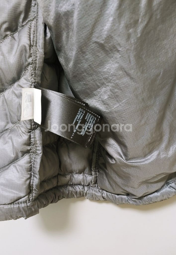 [M] 노스페이스 패딩조끼 라이트그레이342--5