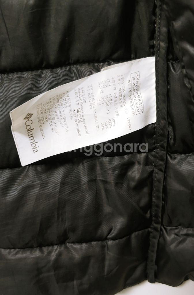 [XXL] 콜롬비아 덕다운 패딩조끼 블랙345--4