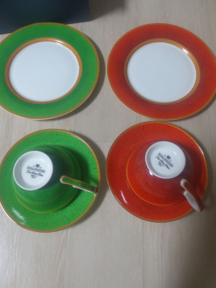 로얄스태포드 커피잔세트+접시세트--2