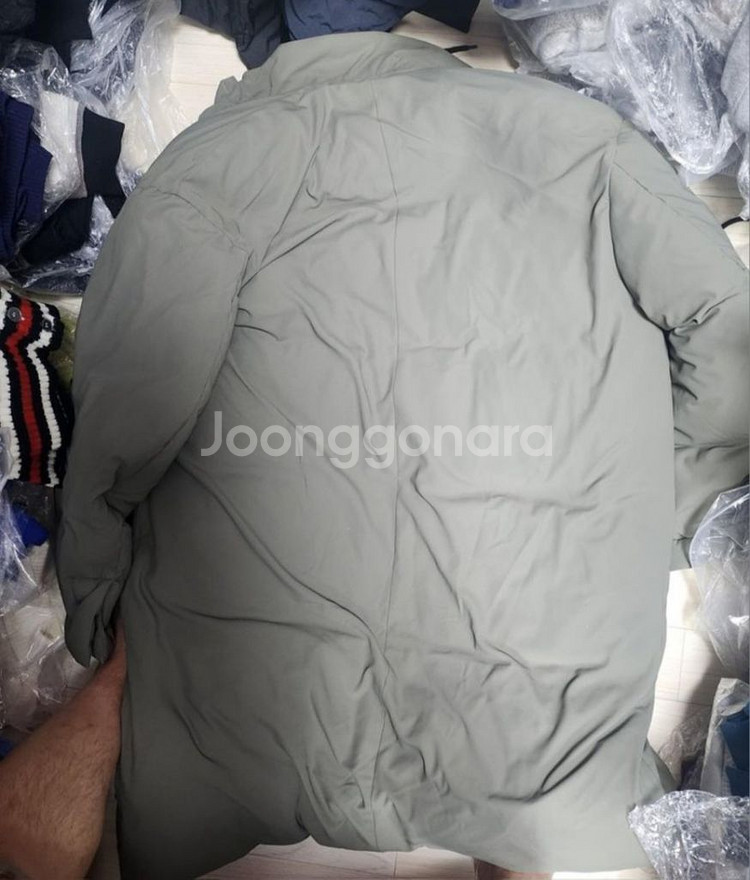 라퍼지스토어 정품 롱 카키 구스 패딩 105사이즈--3