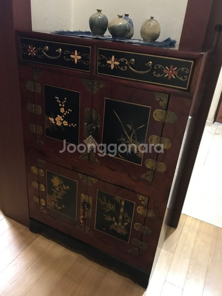 고가구 원목 서랍장--1