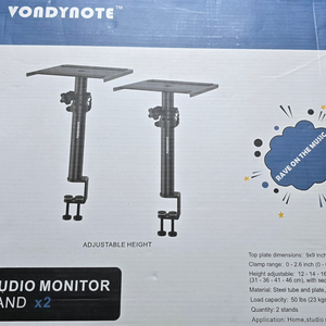 [판매] Vondynote 스피커 스탠드 클램프형