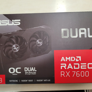 ASUS 라데온 RX7600 그래픽카드