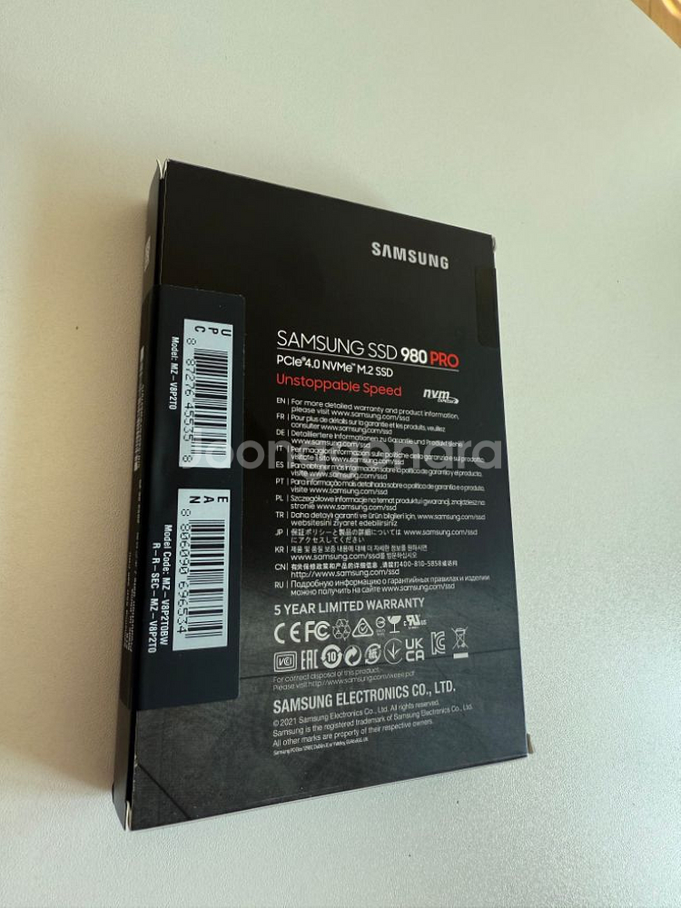 [미개봉]삼성정품 980 PRO M.2 NVMe 2TB--1