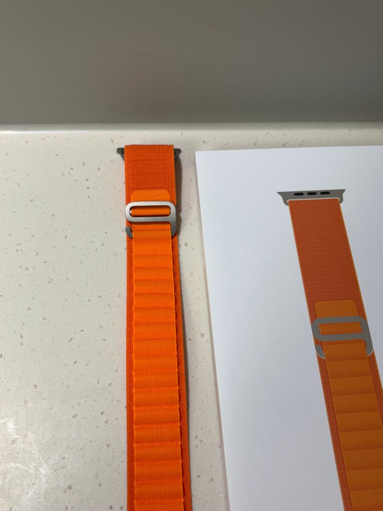 애플워치 울트라 스트랩 알파인루프 오렌지 색상 L--1