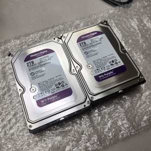 [무상 남음]WD purple 2TB 2개 웨스턴디지털