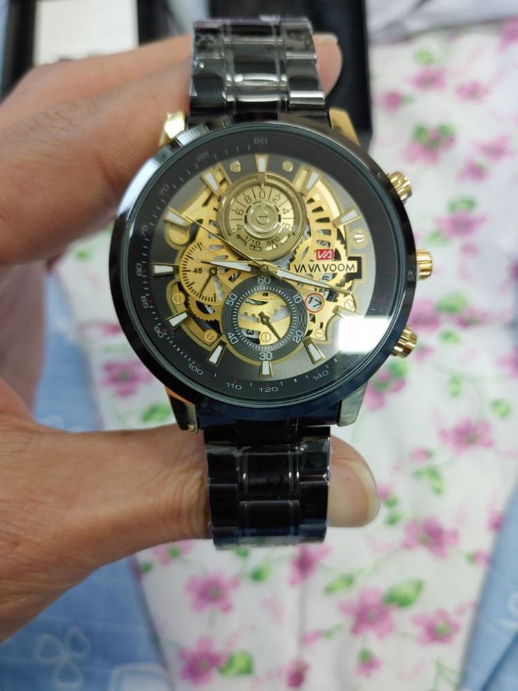 남성 ㅡ 고급 쿼츠 메탈 시계--4