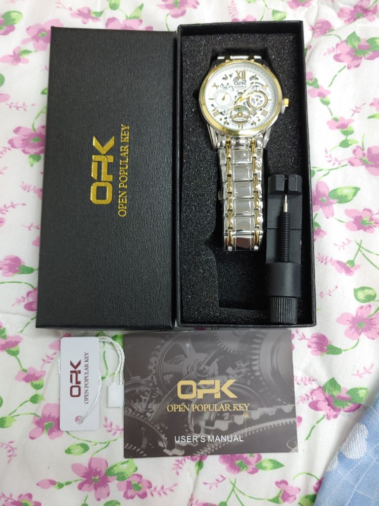 남성 ㅡ 고급 메탈 쿼츠 시계--3