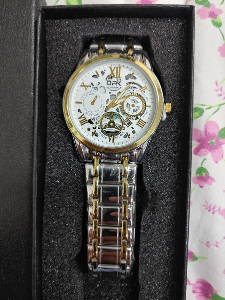 남성 ㅡ 고급 메탈 쿼츠 시계--6