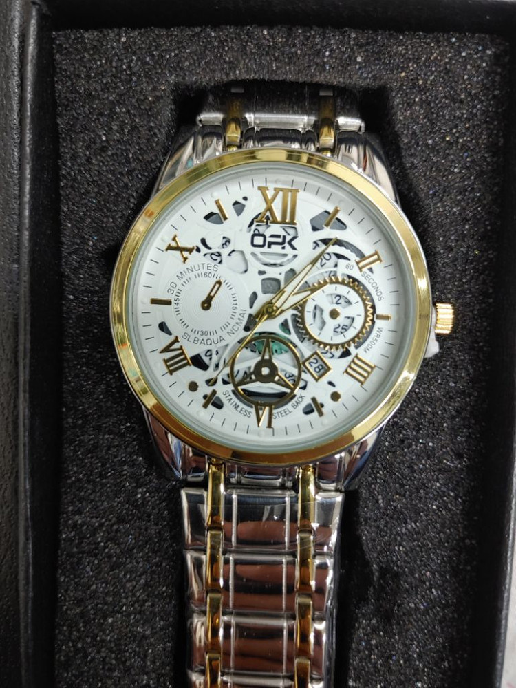 남성 ㅡ 고급 메탈 쿼츠 시계--5