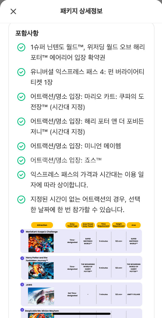 유니버셜 오사카 익스프레스 4 펀 버라이어티2인(2장)--2