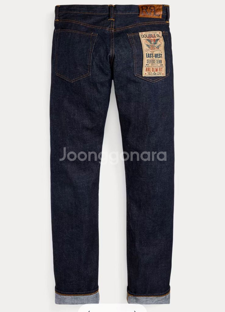 rrl 슬림핏 셀비지 진 [30x32]--1