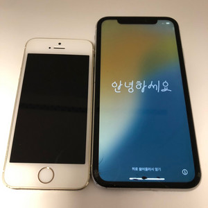 아이폰XR 128기가와 아이폰5S 부품용 기기 일괄