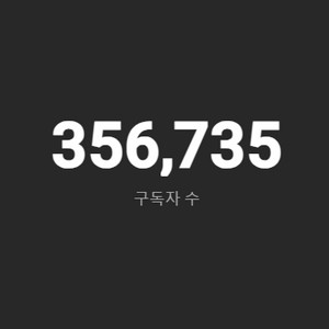 35만 구독자 유튜브 채널 판매