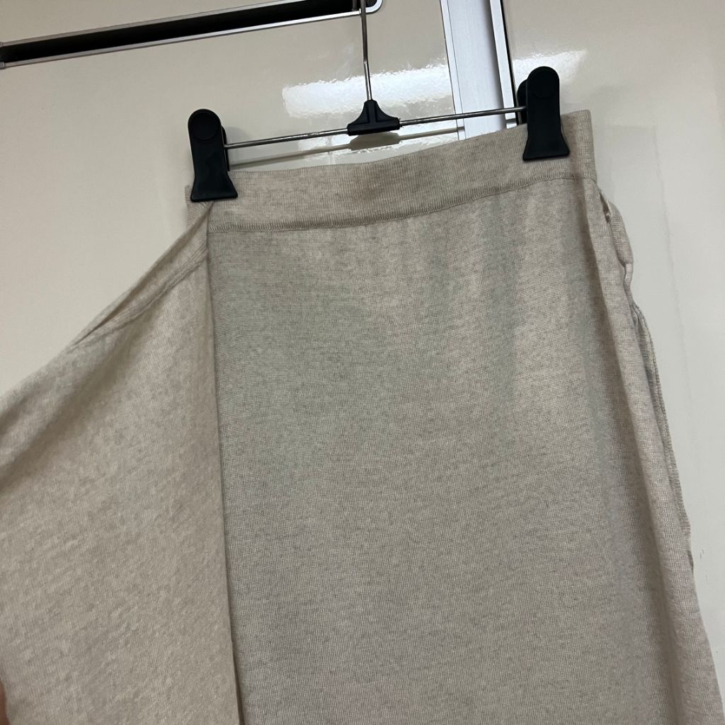 리플레인 replain 울 니트 스커트 랩 롱치마