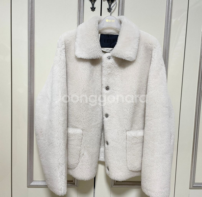 레프트서울 리얼 양털 크롭 자켓(택포)--7