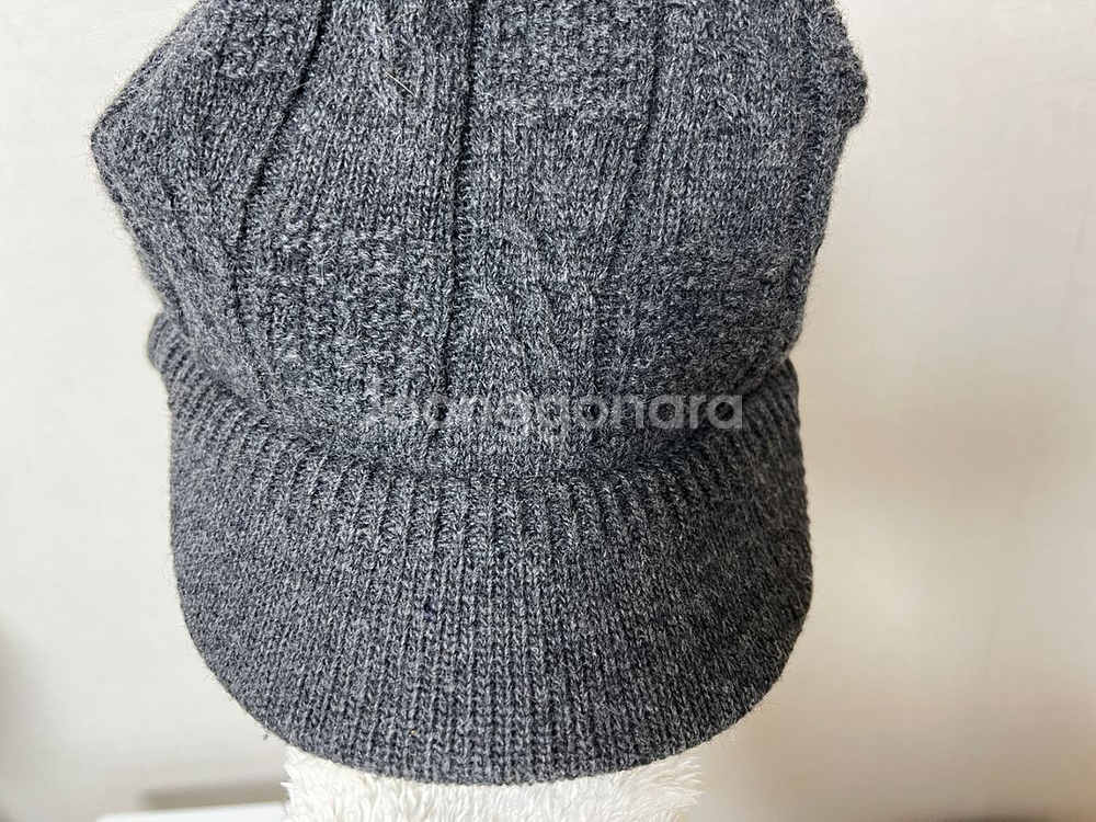 니트챙모자 바람막이 모자 남녀공용--7