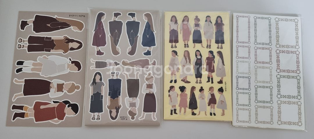 다꾸) 똘비앤나니 배경지, 스티커 팝니당--1