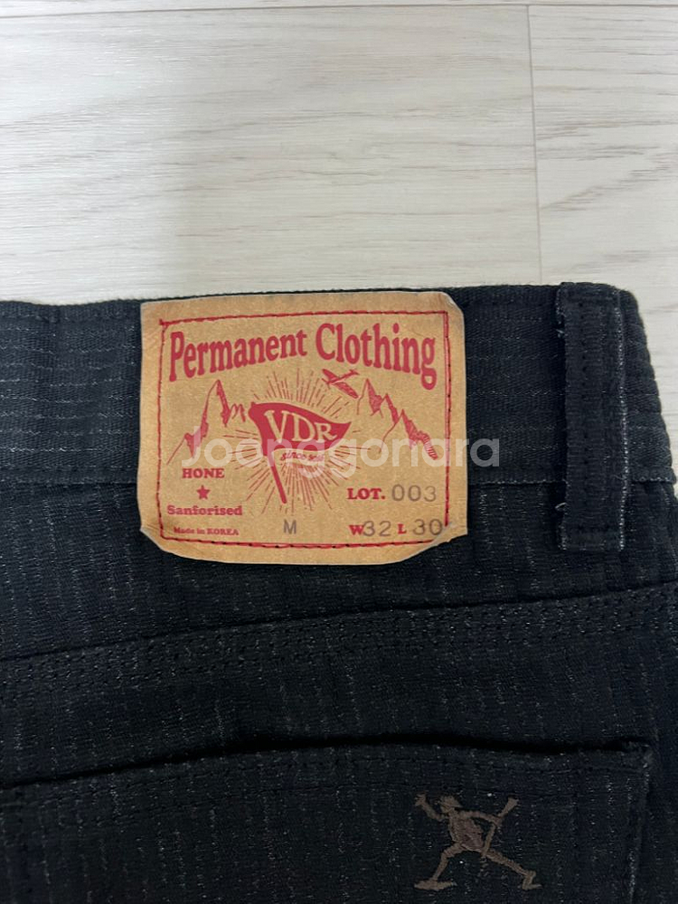 비디알 003 레일로드 데님 블랙 M--3