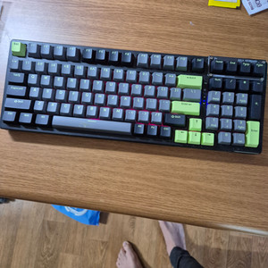 AULA F98 PBT RGB 기계식 키보드 블랙그레