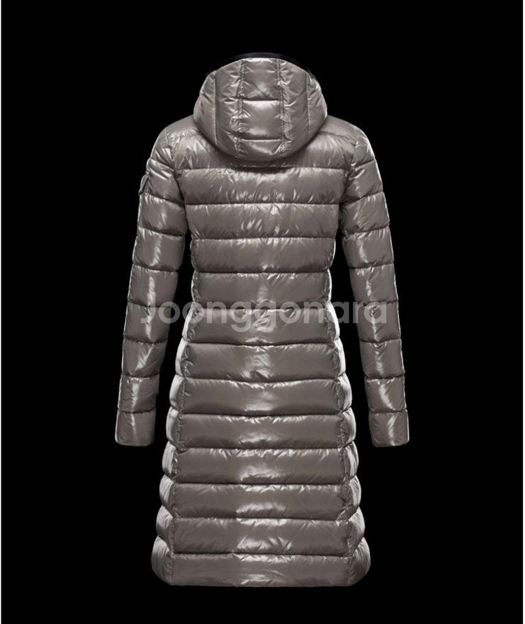 몽클레어 모카 롱패딩 14y 성인여성55 그레이--1