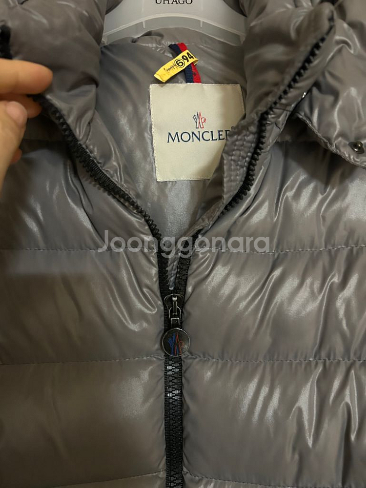 몽클레어 모카 롱패딩 14y 성인여성55 그레이--4